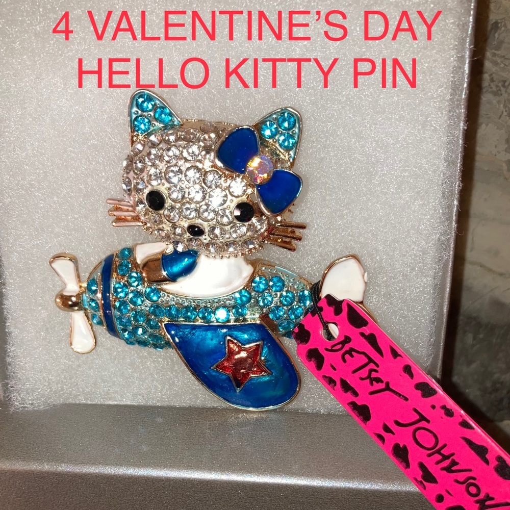 Betsey Johnson Hello Kitty Airplane Brooch- purchased & my daughter won’t wear.